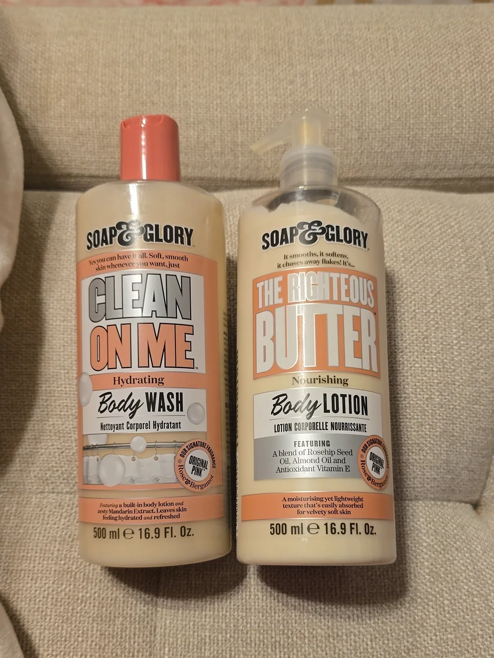 Soap And Glory Body Wash And Lotion